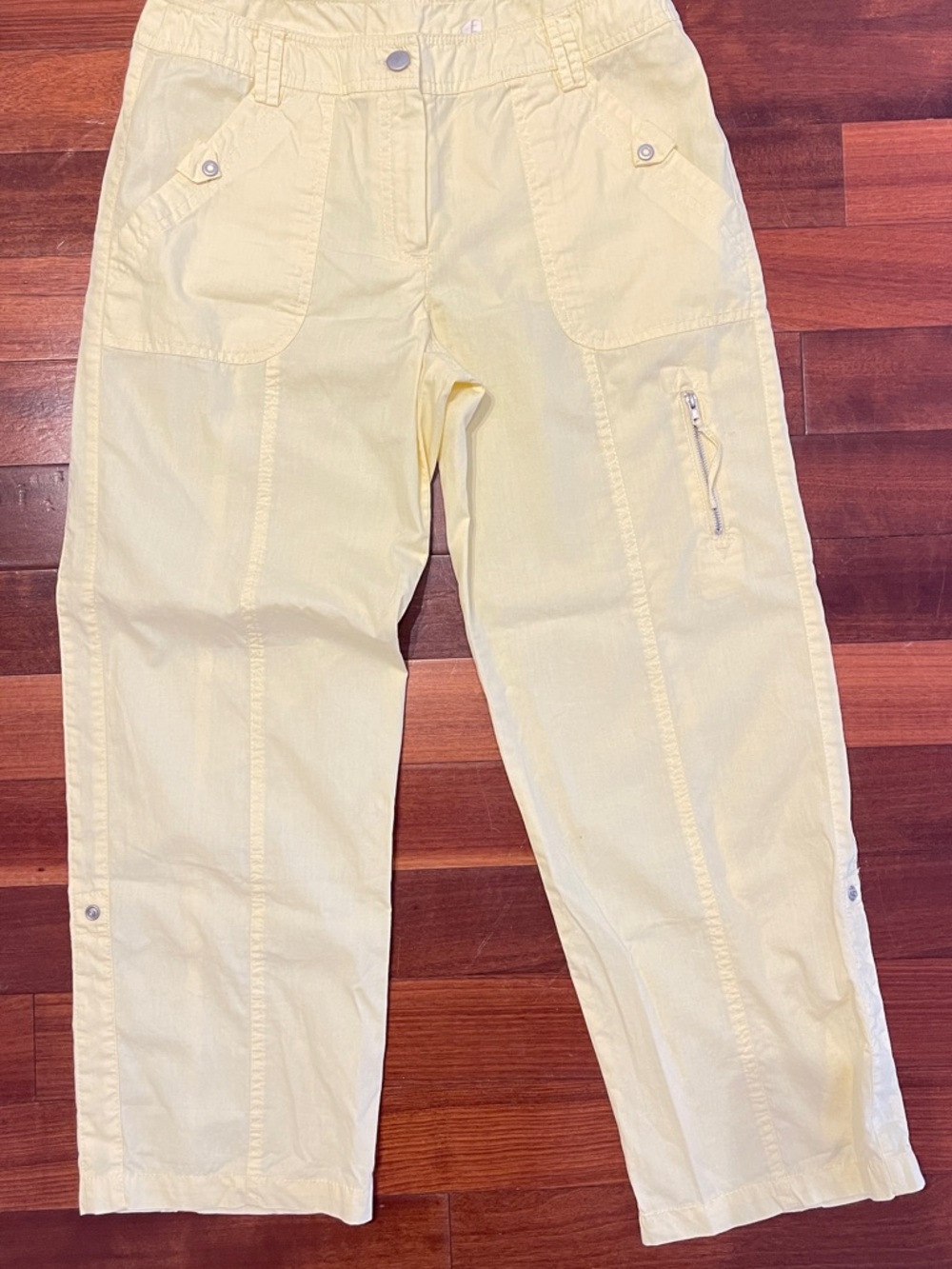 Sandro Pale Yellow Cotton Pants